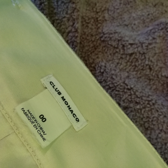 NWOT Club Monaco Beige Metallic Miniskirt Size 00 - Picture 8 of 8